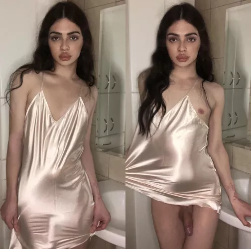 You come home from work and see me waiting for you in my little silk nightdress, wyd? by _angel_baby___