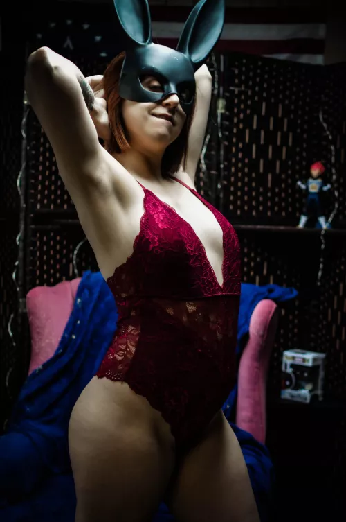 You could follow the White Rabbit.. or stay in with me.. ❤️‍🔥 by VermilionVandal