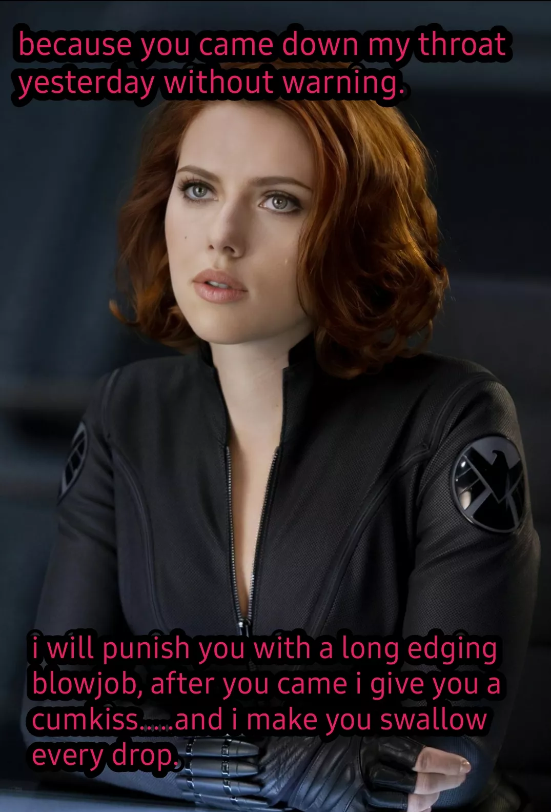 You cum down her throat she punishes you. posted by PhoenxDom