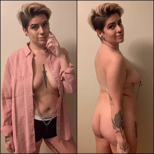 You don’t need to undress me with your eyes bby 😘 by AltEnbyHere