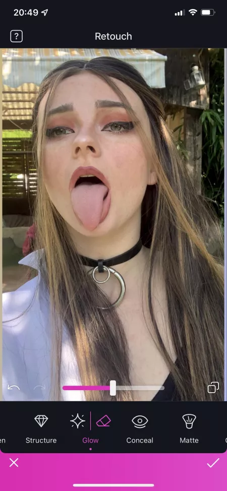 You gonna grab me by the choker or what? 👅 by Rainbow____Juice