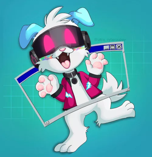 You got a message from cyberpuppy! : Woof ⚡️! by powerfu1potatoDragon