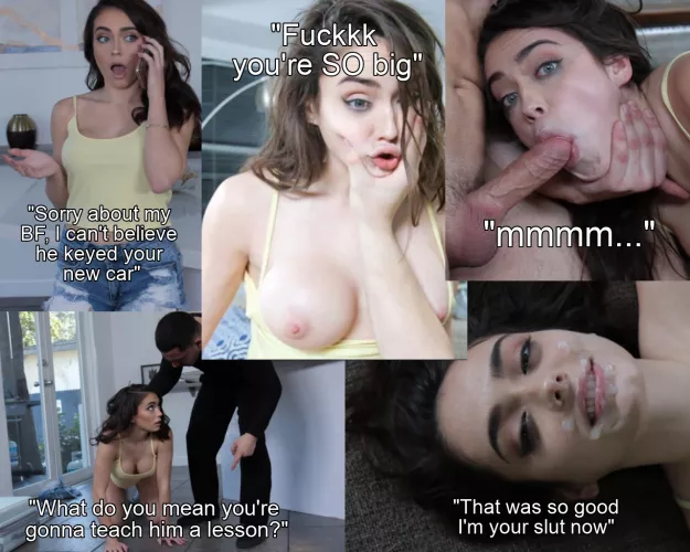 You keyed your bully's car, your GF paid the price with her tight pussy by theliesshetellsyou