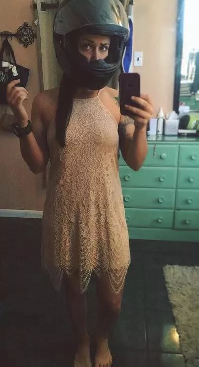 You know the sex will be rough if he makes you wear a helmet... posted by wilsontech69