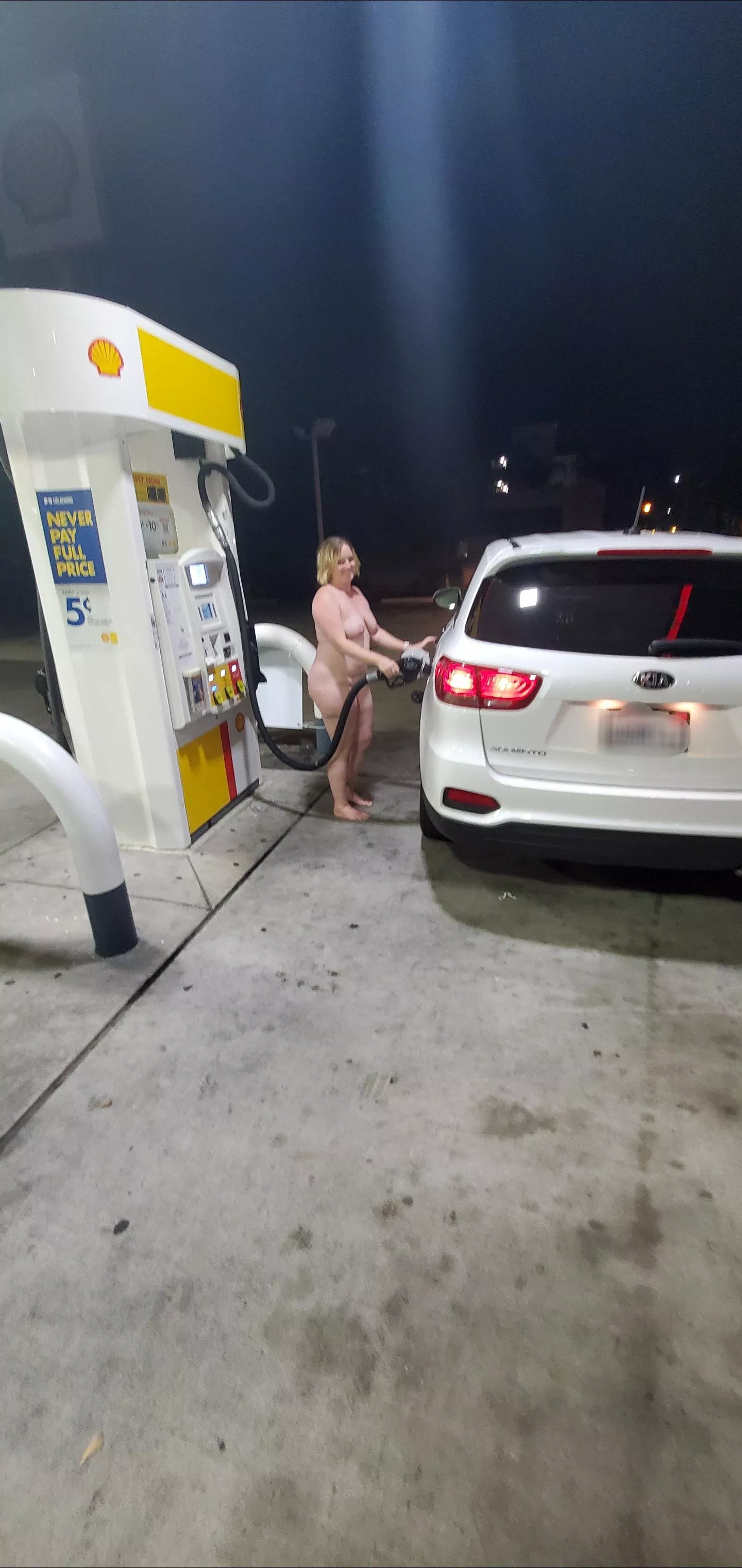 You liked me flashing in public yesterday... hopefully you'll enjoy me getting gas today. ❤️ posted by DrByNight