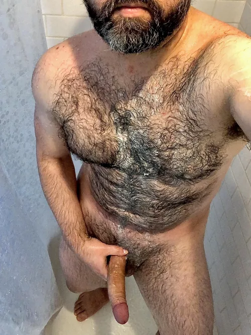 You might be at work and I’m wondering if you’d rather, be in here with me working this soap into a lather. by NorthGamer80