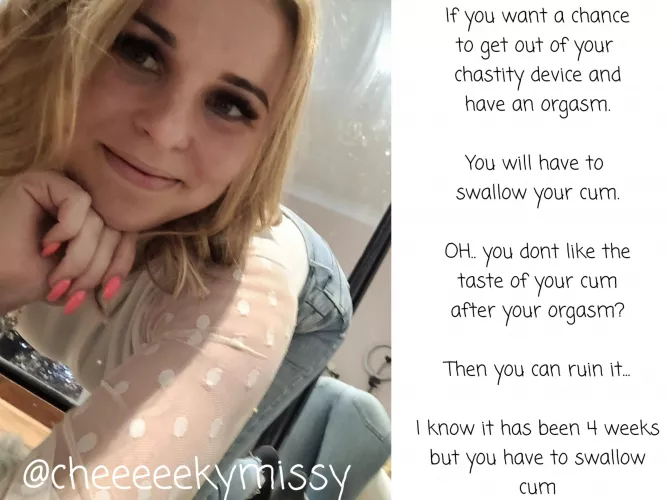 You said you wanted to cum. Now show me how much ... by cheeeeekymissy