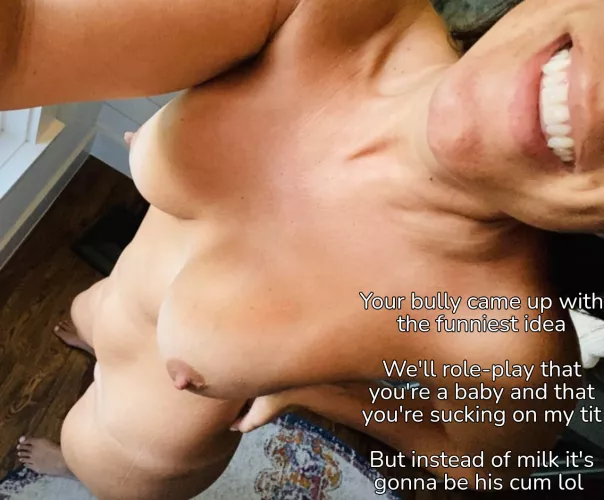 You sucked on her tits before it's not that much different now.. Except for the cum by 2accountsbanned1996