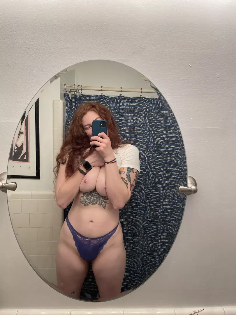 You think I look good in purple? [f] 6’3” posted by AveryRed99