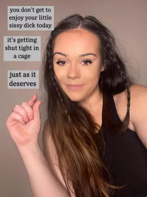 You thought you’d get to touch it today? How pathetic 😂 by mrshumiliation