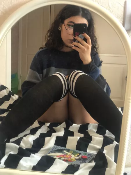 You want to dive between my legs? by mykittyspaws