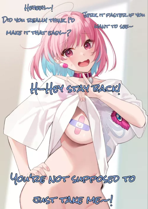 You were supposed to do as she says~! [JOI] [Flashing] [Unsuccessful Femdom] [Bandaid Bra] by CaptainAtinizer