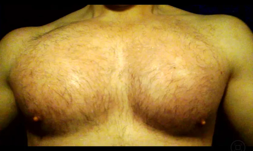 You won't exactly get lost in my chest hair, but it'll feel good on your face 🥰 by Fit4Feet