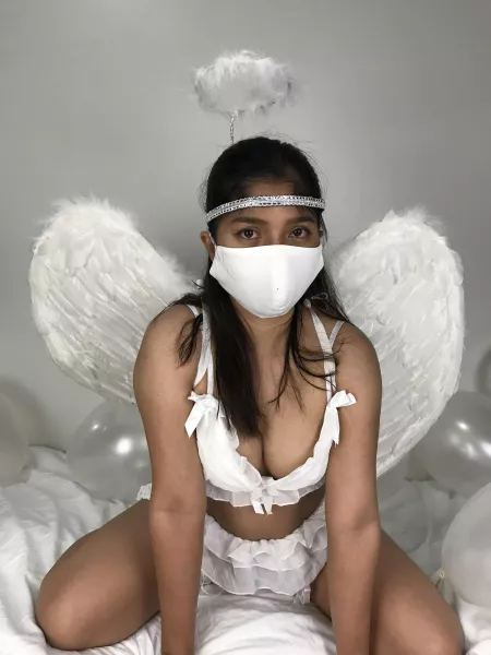 YOU wouldn’t peek into a little Angels blouse , would you? by TinyAsianDoll18