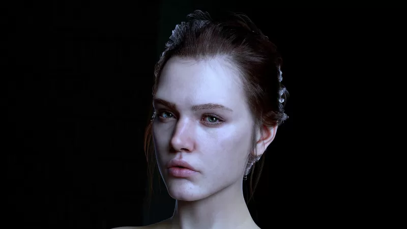 Young Girl Face by RealRoute . by n0laloth