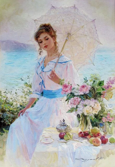 Young Lady, early morning, by Konstantin Razumov by outra_pessoa