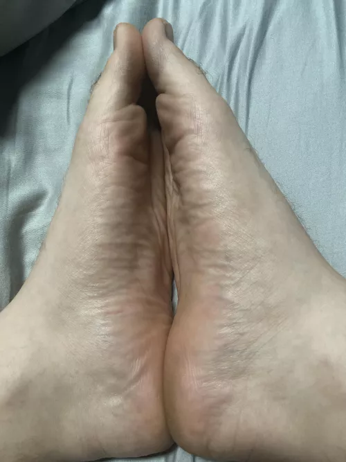 Your cock belongs in between my warms soles. by Foot_Lover2021