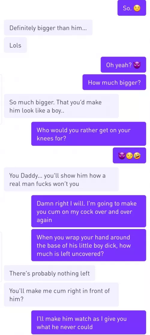 Your girl never stood a chance, bitch boy. You just can't compete with me. by desibiker2219