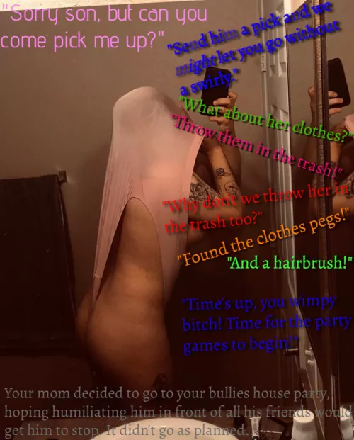 Your mom is great at parties, especially when they're hosted by your bullies (r/BulliedWomen) by Specialist_Judgment