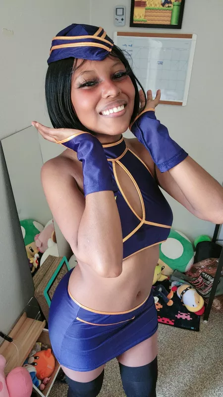 Your sexy flight attendant by Stunning-Argument