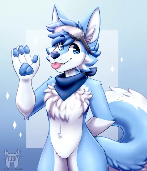 Your snowboarding instructor for the day! (Art by me: @Fleurfurr on Twitter) by Fleurfurr