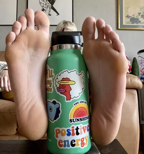 Your view while I’m watching tv and you’re doing my chores around me. Get used to it. You are made to serve me in every way. by BlondeBoyFoot