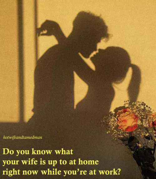 Your wife is having the time of her life with another man. [OC] by hotwifeandtamedman