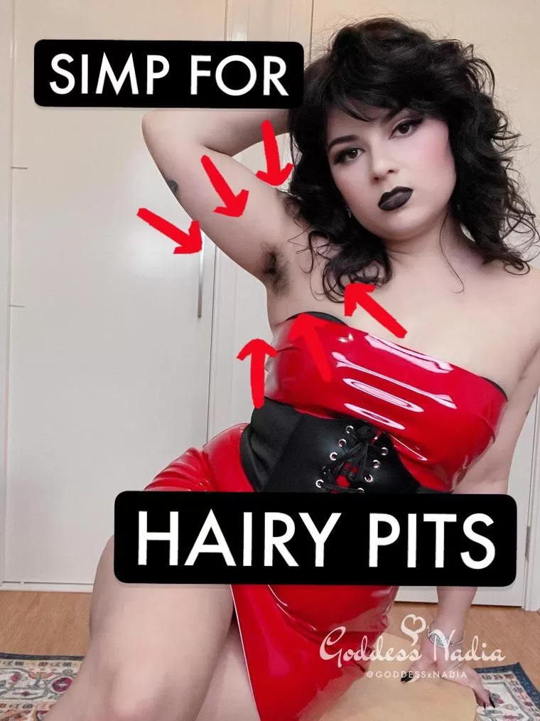 You’re only allowed to jerk it to My hairy pits. You’re a beta and you can’t handle anything else. [domme] posted by goddessxnadia
