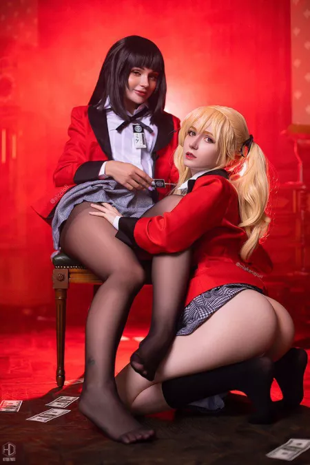 Yumeko Jabami by Alcololi & Mary Saotome by Miakanayuri by OtherWorldyCrow