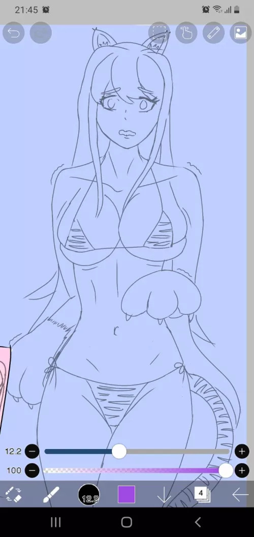 Yuri's a kitty cat! WIP by Silias_Kato