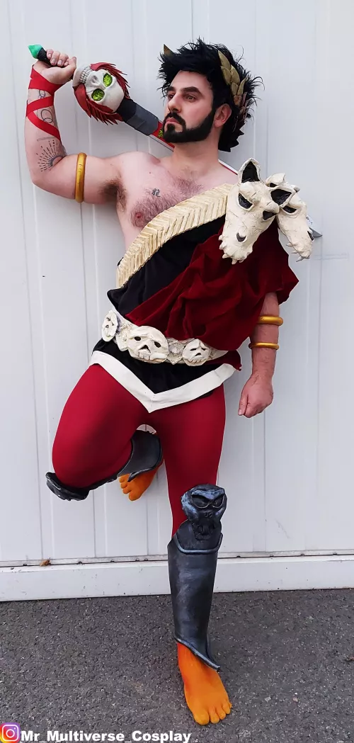 Zagreus cosplay complete. I wore it to London Comic con this weekend. Such an amazing time. :D by AcrylicFoxCosplay