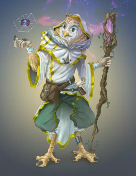 Zarus, the Owl of the fourth dimension! (Art by me: @zarusowl) by ZarusOwl