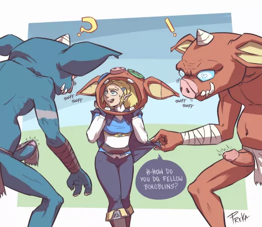 Zelda among Bokoblins (PREKA) [The Legend of Zelda: Breath of the Wild 2] by fool_tool