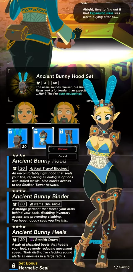Zelda Ancient Bunny Hood Set by bALTo159