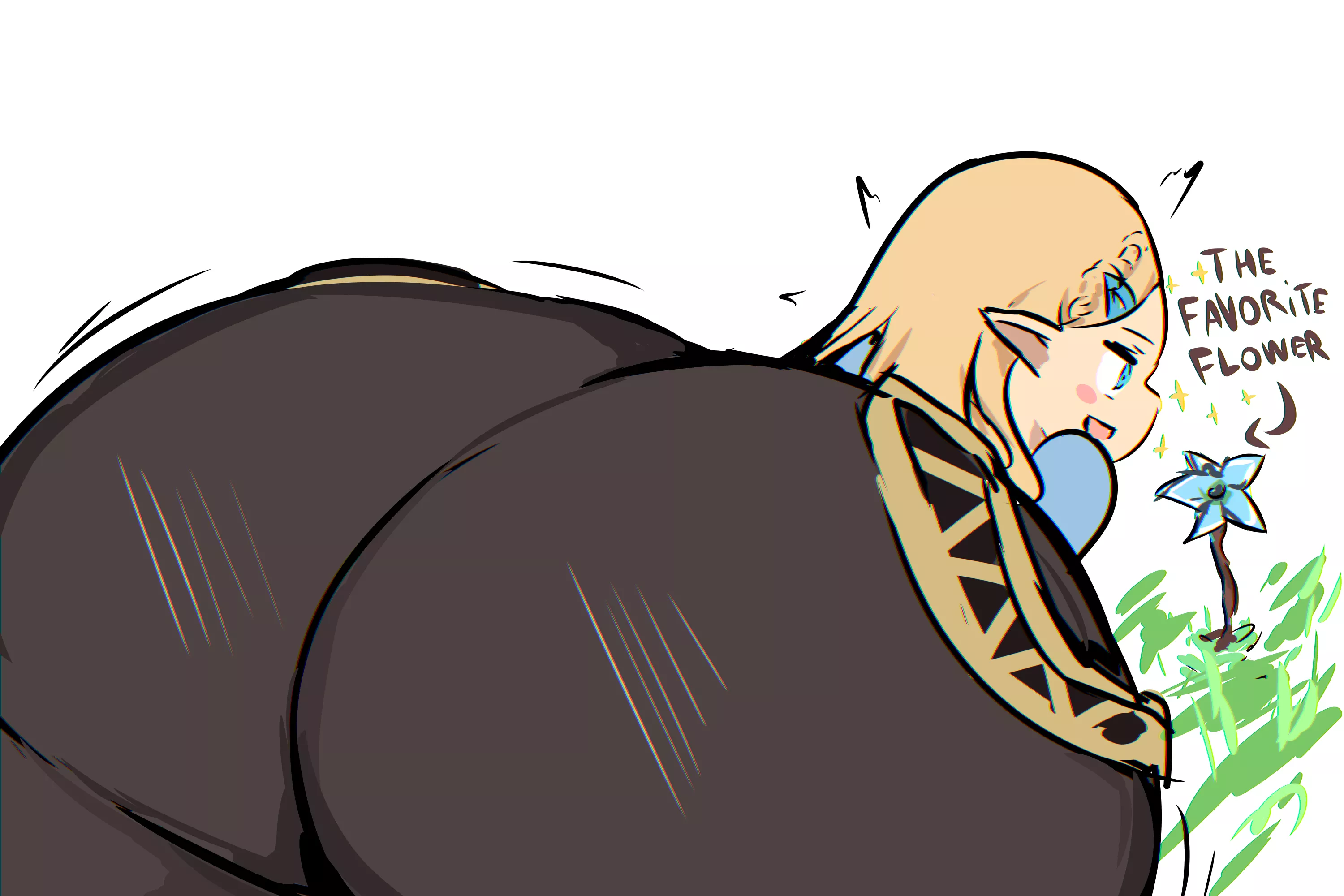 Zelda finding her favorite flower posted by Ioxat