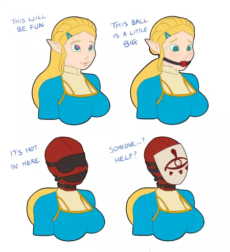 Zelda likes gags by boganboi