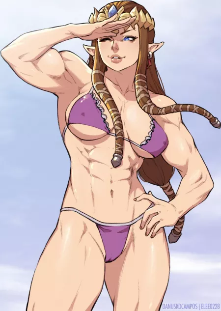 Zelda - the perfect beach body, just in time for summer (elee0228, danuskocampos) by Iamdoingathing