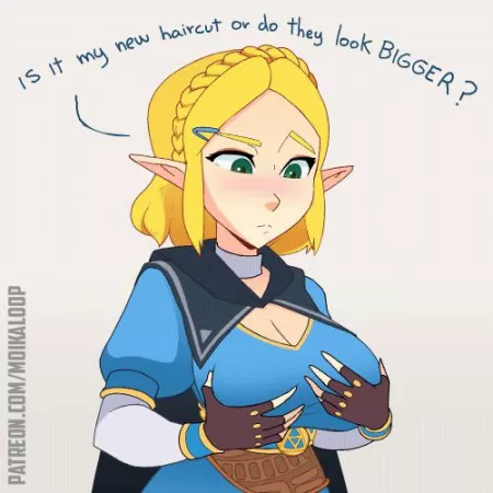 Zeldas new haircut by ChaoticSlime2