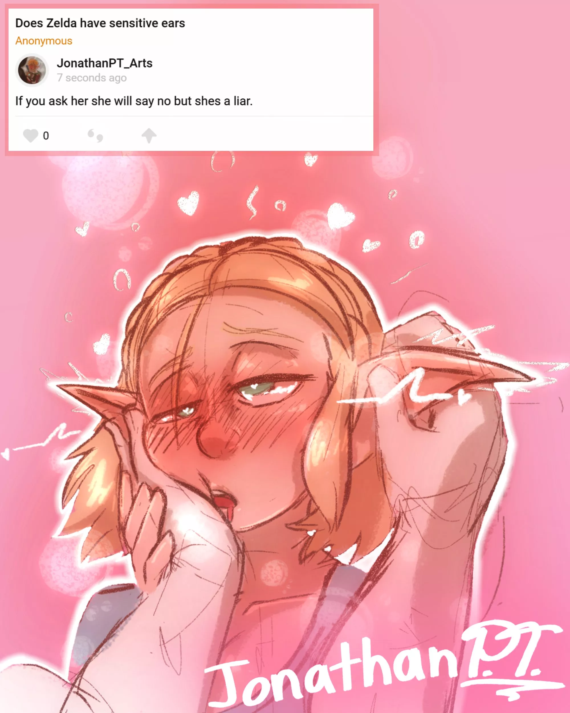 Zeldas Sensetive Ears(OC/JonathanPT)[Legend of Zelda] posted by The_Other_PT