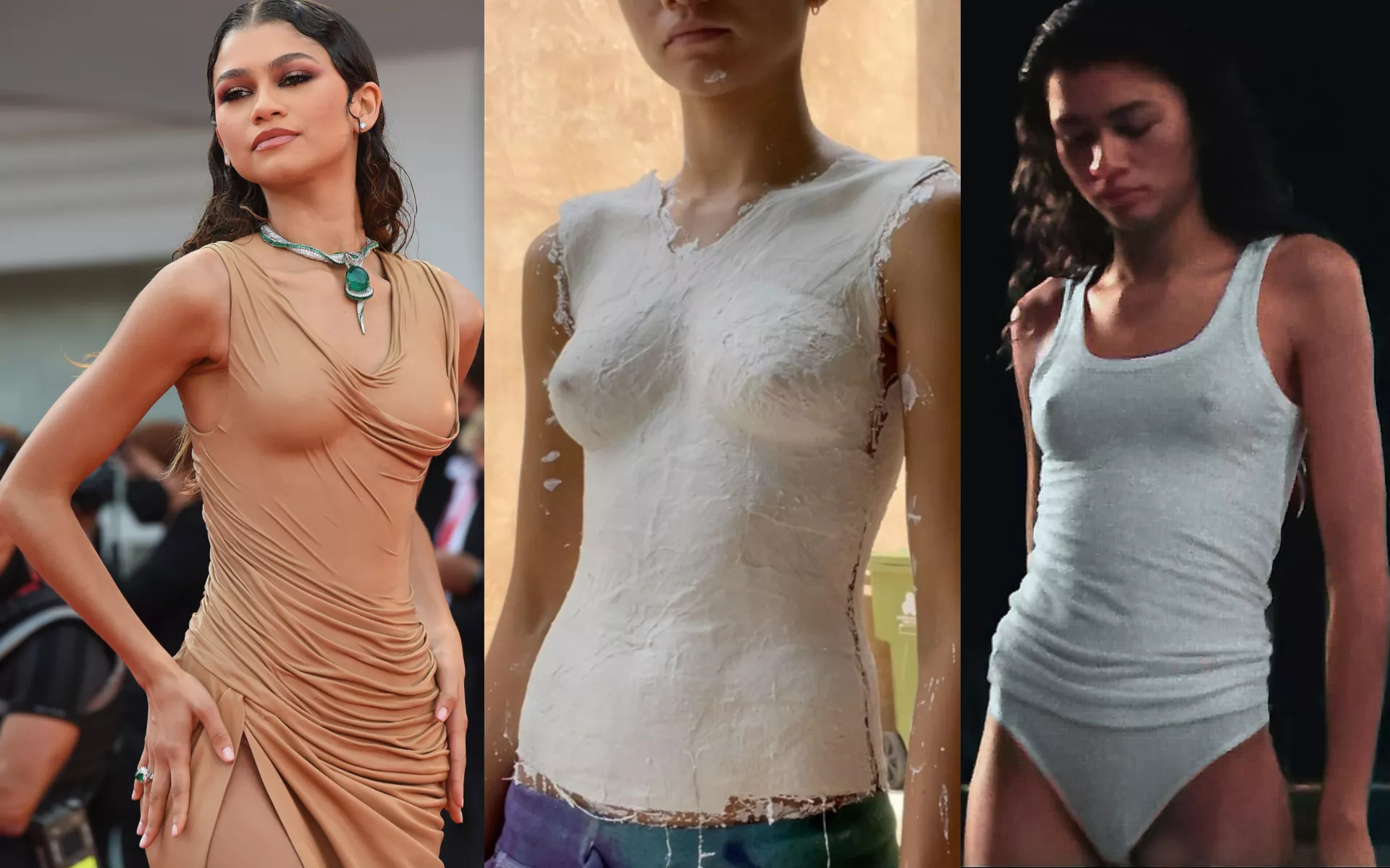 Zendaya made a cast sculpture of her tits for her Dune dress posted by celebplusone