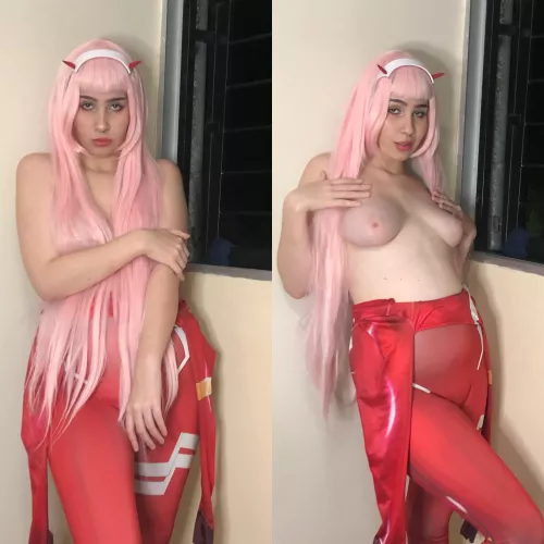 zero two by kyokoakihiro [oc] by angelitacummins