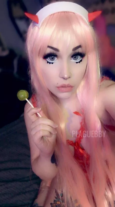 Zero Two makeup ❤️ by plaguebby